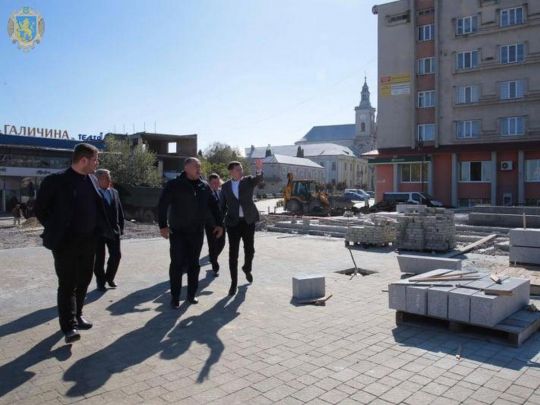 За програмою Зеленського реконструюють весь центр Золочева на Львівщині